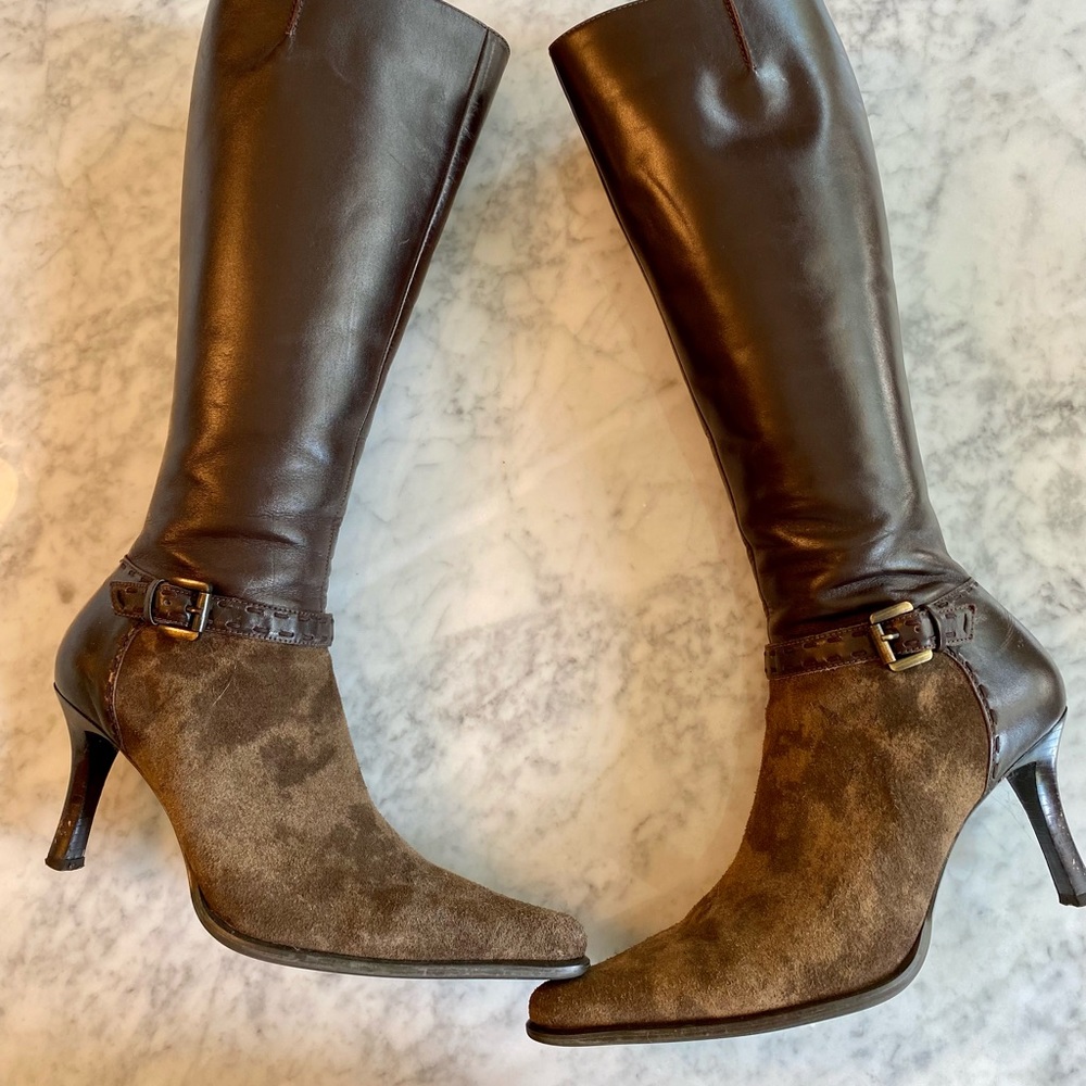 Franco Sarto gorgeous brown leather boots